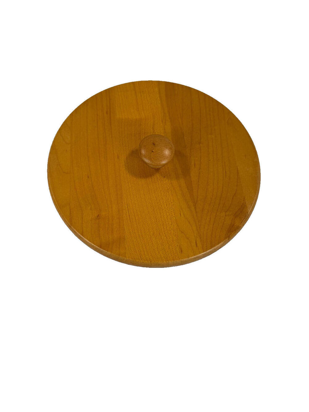 Longaberger 7.5"RD Woodcrafts Wood Lid w/Round Knob